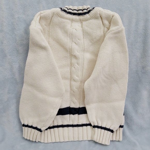 Gap Kids 100% Cotton Cable Knit Pullover Fisherman Sweater XS Youth Age 3-4 - Picture 2 of 7